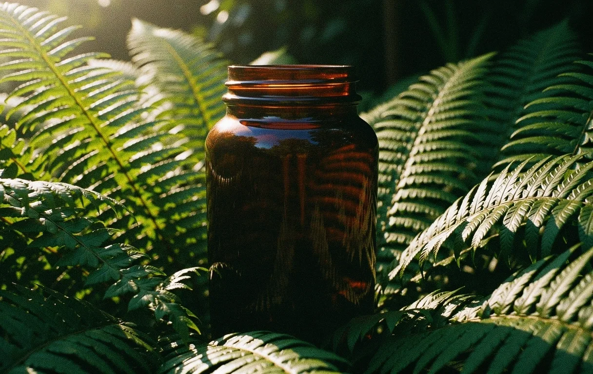 Natural botanical elements representing SehatPria wellness